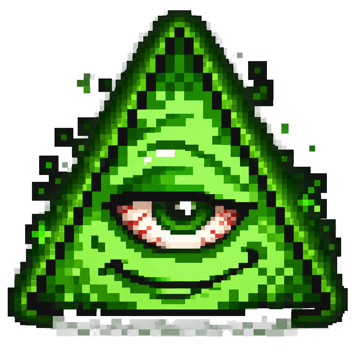 HIGHLLUMINATI green triangle character